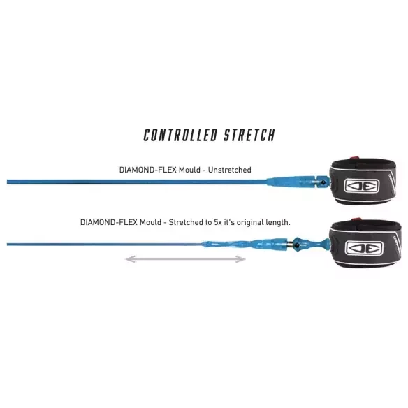 Ocean & Earth Diamond Flex Comp Leash Lime