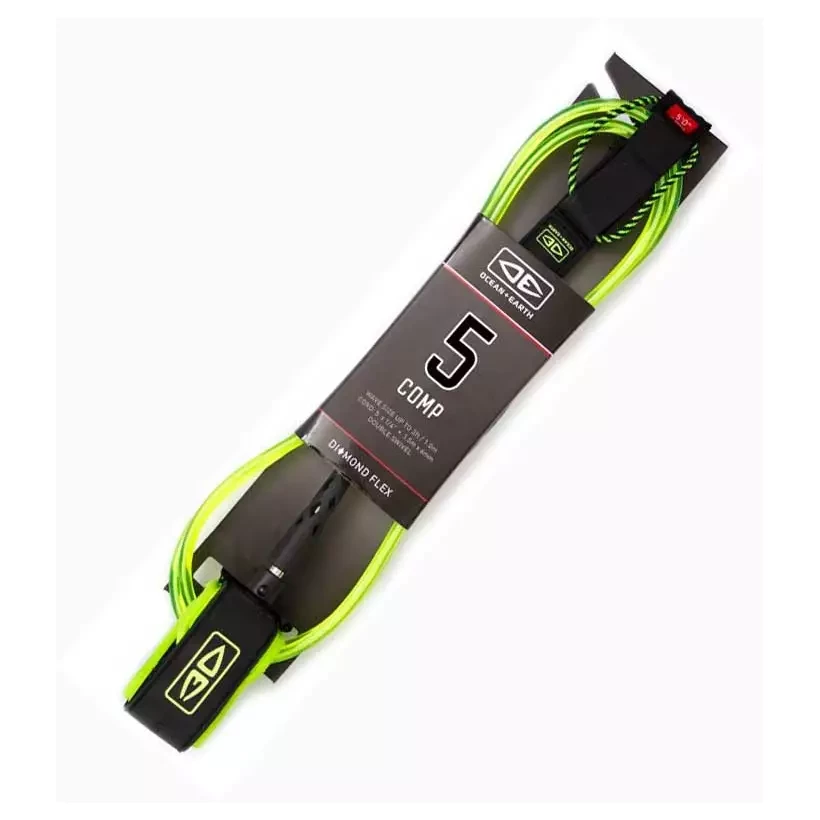 Leash Von Ocean & Earth Diamond Flex Comp Lime