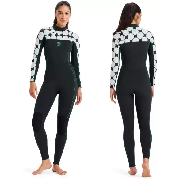 Neopreno Roxy Rise Natural 3/2mm FZ Salt Crystal
