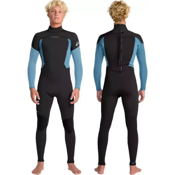 Muta surf Quiksilver Prologue + Flatlock 3/2mm Cloud Blue