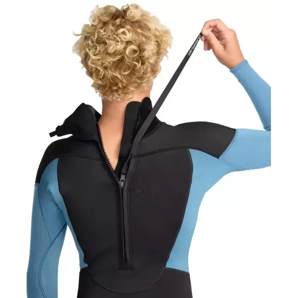 Muta surf Quiksilver Prologue + Flatlock 3/2mm Cloud Blue
