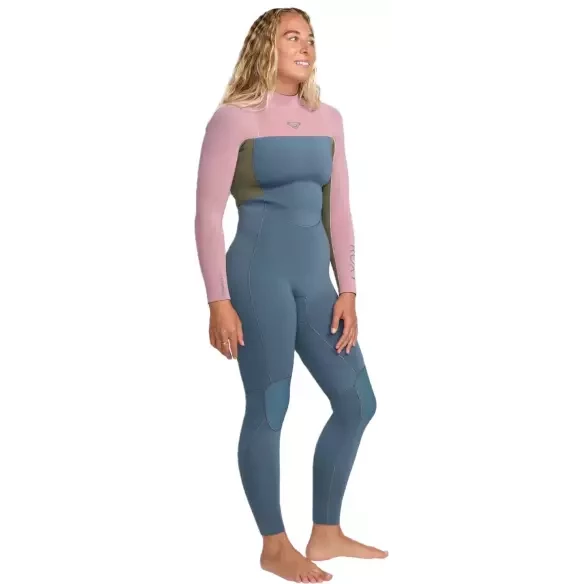Fato Surf Roxy Prologue + Women Flat lock 3/2mm Ash