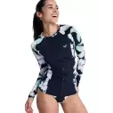 Roxy LS Zip Licra Anthracite Spring Charming