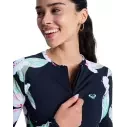 Lycra Roxy LS Zip Licra Anthracite Spring Charming