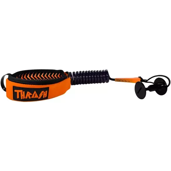 Leash für bodyboard Thrash-Bizeps V-Grip 8mm Black/Orange