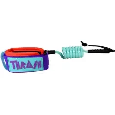 Bodyboard leash Thrash Cam wrist 8mm Aqua/Purple