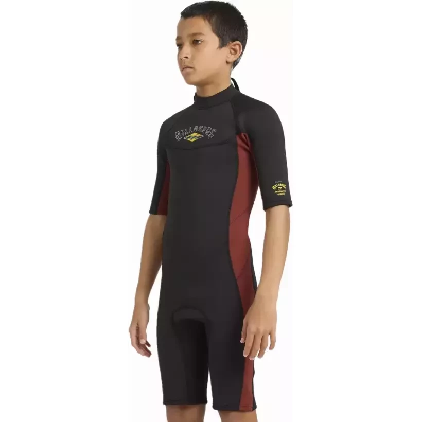 Shorty Billabong Absolute  2/2mm BZ Junior Fire Red