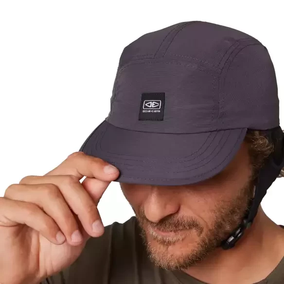 Cap Ocean & Earth Indo 5 Panel Surf Cap Charcoal