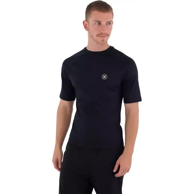 Rashguard Hurley Icon Circle Black SS