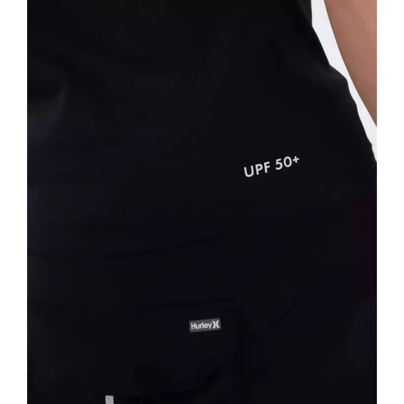 Rashguard Hurley Icon Circle Black SS