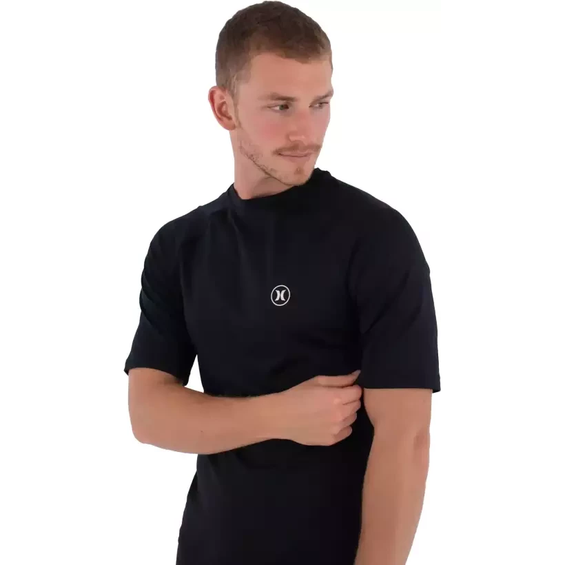 Rashguard Hurley Icon Circle Black SS