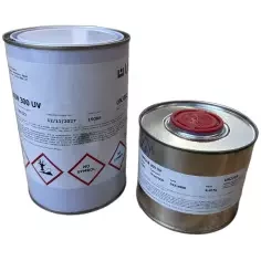Resina Epoxy Uneco Unedur 300 UV - Kit de 1,48Kg