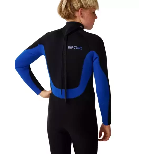 Rip Curl Trad Back Zip 3/2mm Kids Blue Wetsuit