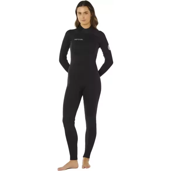 Rip Curl Trad Flat Lock Back Zip 3/2mm Women's Black Wetsuit