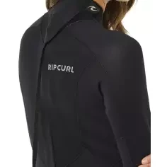 Roupa de neoprene Rip Curl Trad Flat Lock Back Zip 3/2mm Womens Black 2
