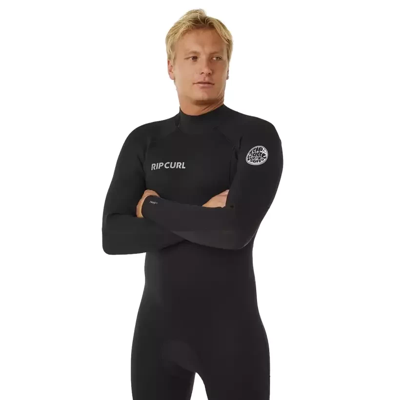 Rip Curl Trad Back Zip 3/2mm Black Wetsuit