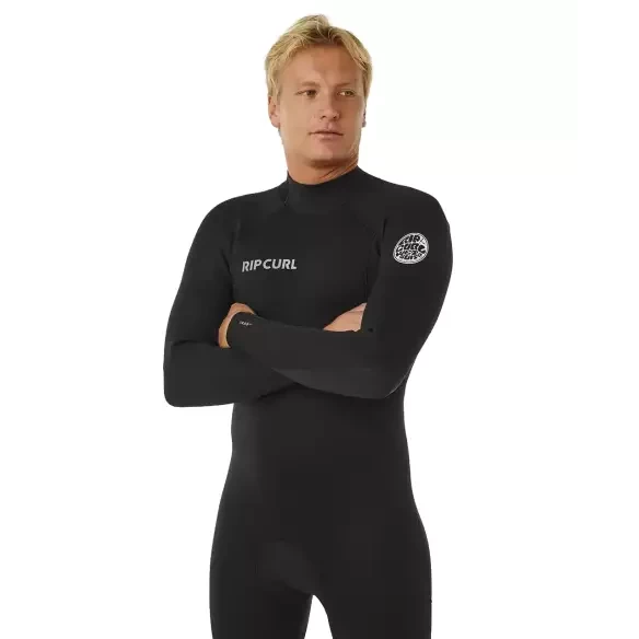 Rip Curl Trad Back Zip 3/2mm Black Wetsuit