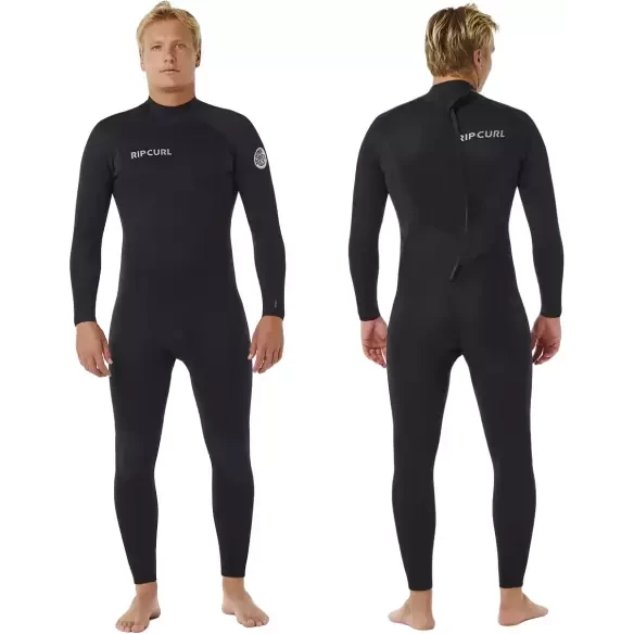 Rip Curl Trad Back Zip 3/2mm Black Wetsuit