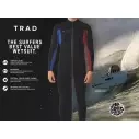 Rip Curl Trad Flat Lock Back Zip 3/2mm Blue Wetsuit