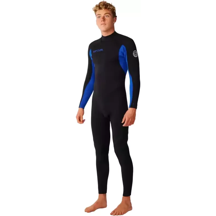 Rip Curl Trad Flat Lock Back Zip 3/2mm Blue Wetsuit