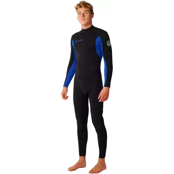 Rip Curl Trad Flat Lock Back Zip 3/2mm Blue Wetsuit