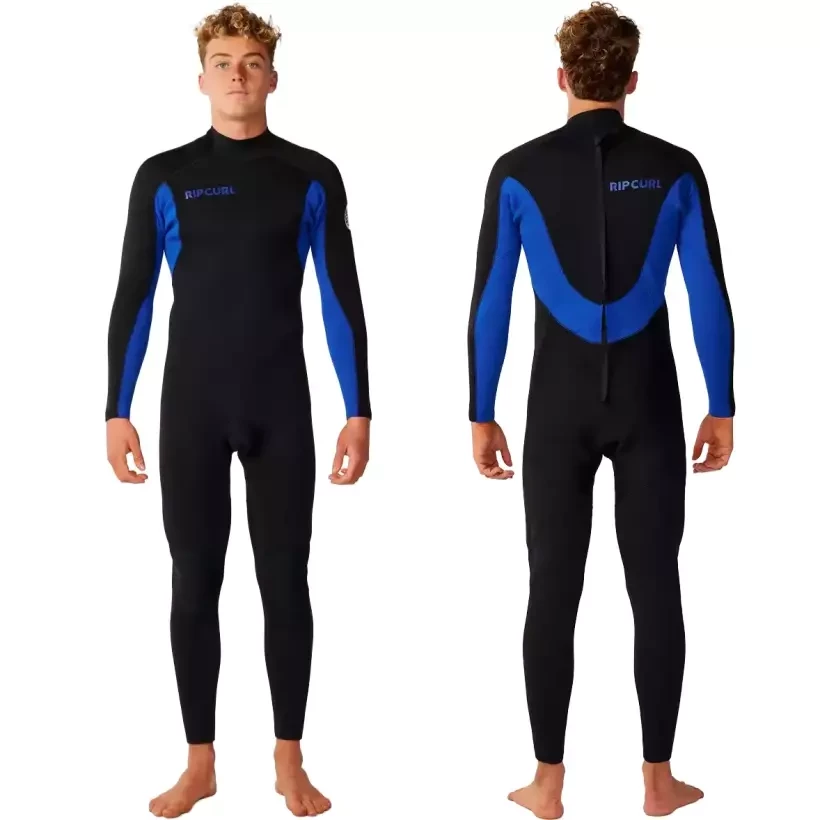 Rip Curl Trad Flat Lock Back Zip 3/2mm Blue Wetsuit