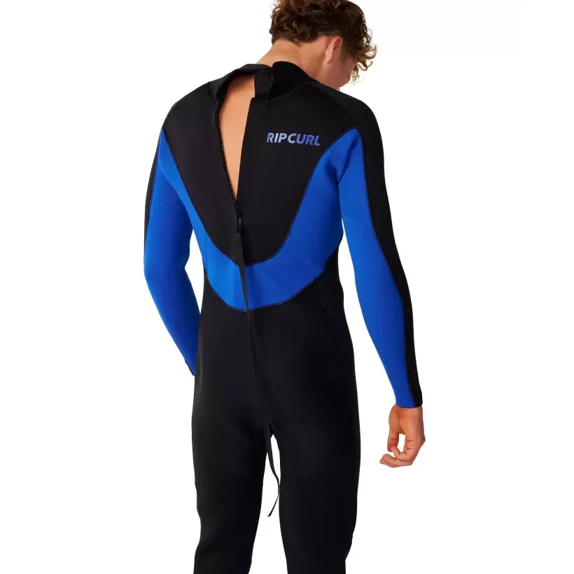 Rip Curl Trad Flat Lock Back Zip 3/2mm Blue Wetsuit