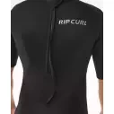 Shorty Rip Curl Trad Flat Lock Back Zip 2/2mm Black