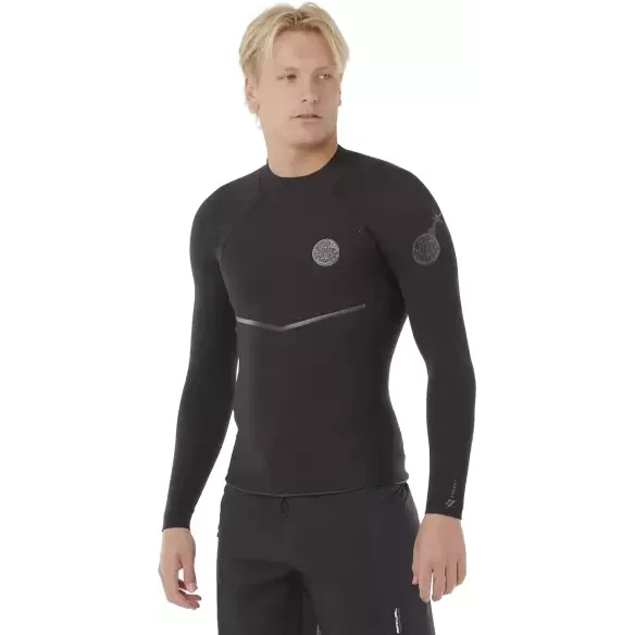 Top Neopren Rip Curl E-Bomb Jacket 1.5mm Schwarz