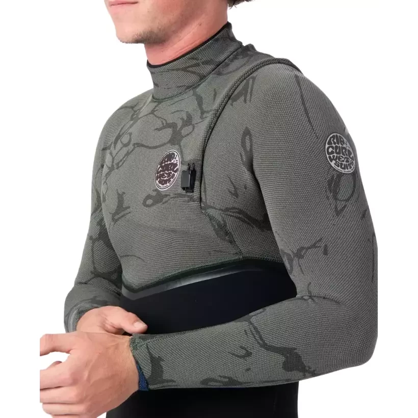 Muta surf Rip Curl E-Bomb 3/2mm Zip Free Deep Cactus