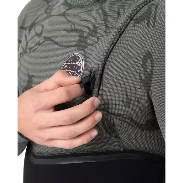 Combinaison Rip Curl E-Bomb 3/2mm Zip Free Deep Cactus
