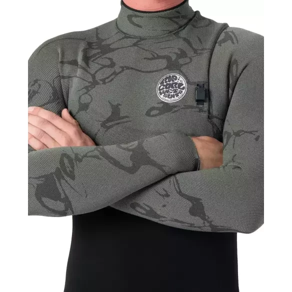 Combinaison Rip Curl E-Bomb 3/2mm Zip Free Deep Cactus
