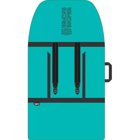 Funda de bodyboard Sniper single cover Black/Teal