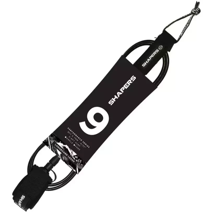 Leash de surf Shapers Longboard Black