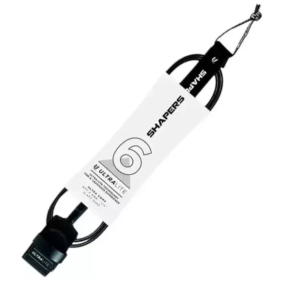 Leash de surf Shapers Ultra Lite Comp Black