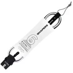Leash de surf Shapers Ultra Lite Comp Black/White