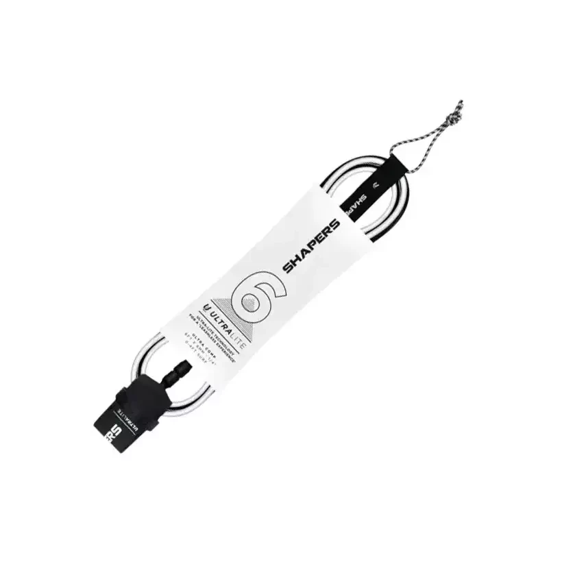 Shapers Ultra Lite Leash Black/White