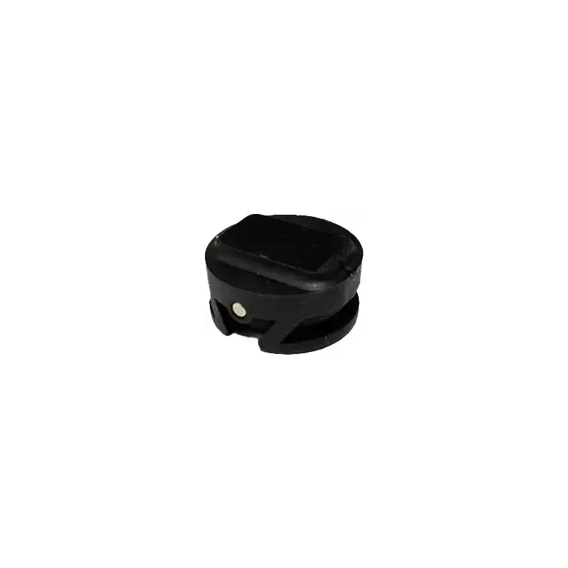 M-Fins leash plug with cap for surfboard Black