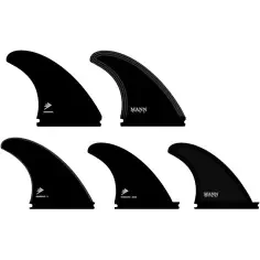 Quillas FIREWIRE Manncave 5 fin set Black/Grey 2