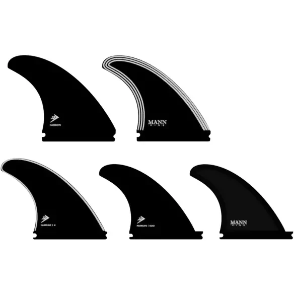 Pinne FIREWIRE Manncave 5 fin set Black/White