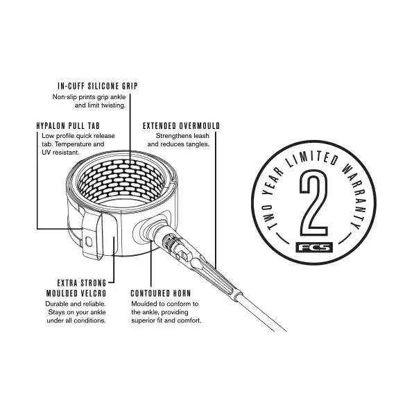 Leash FCS All Round Essential White