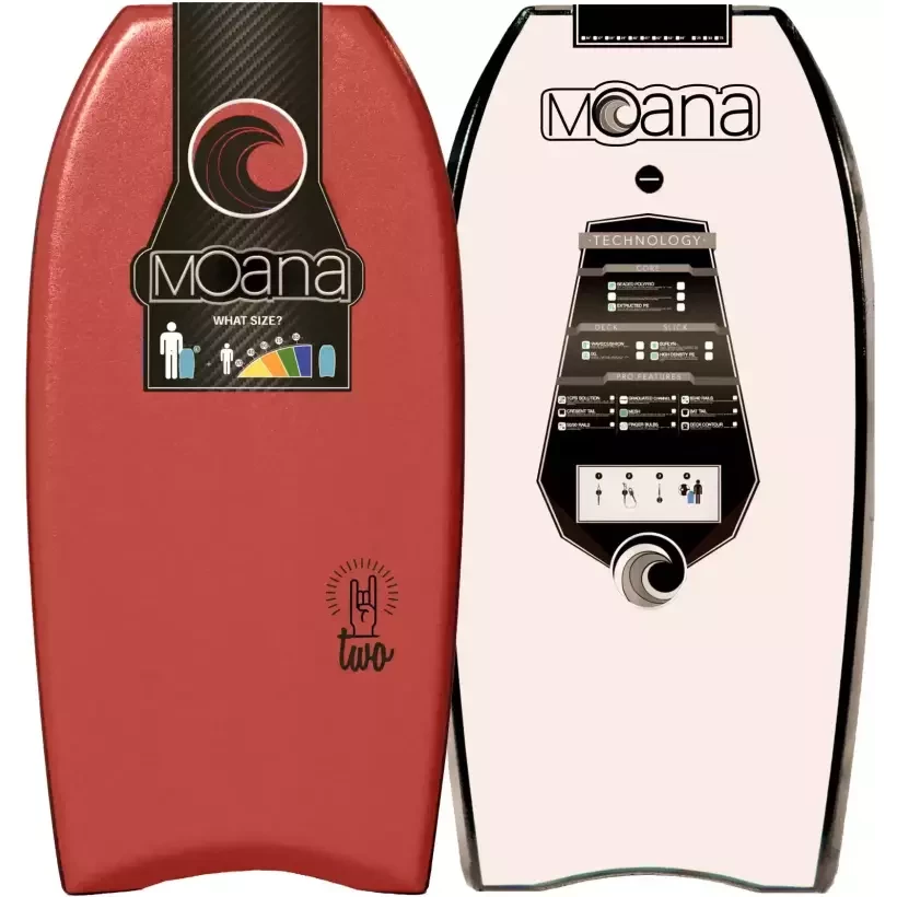 Prancha de bodyboard Moana Two Red/White