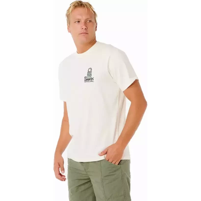 Rip Curl Vaporcool Search Stack T-Shirt Bone