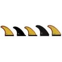 FIREWIRE Spun Honey 5 Fin Set Black/Yellow