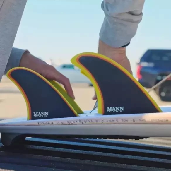 FIREWIRE Spun Honey 5 Fin Set Black/Yellow