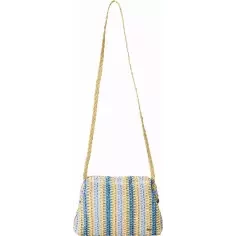 Pochette Rip Curl Crochet Framed Clutch Bleu/Naturel 2
