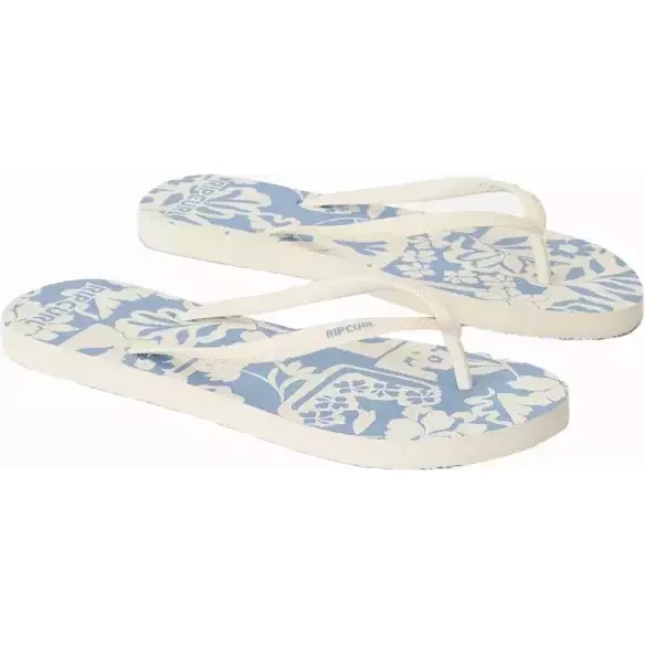 Rip Curl Mixed Bloom Open Toe Flip Flops Blissful Blue