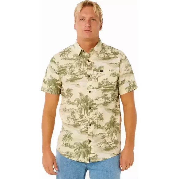 Camisa Rip Curl Sessions Branco Vintage