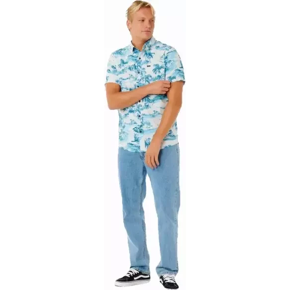 Rip Curl Sessions Hemd Glacier Blue