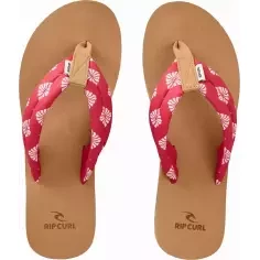 Rip Curl Freedom Plush Open-Toe Flip Flops Red